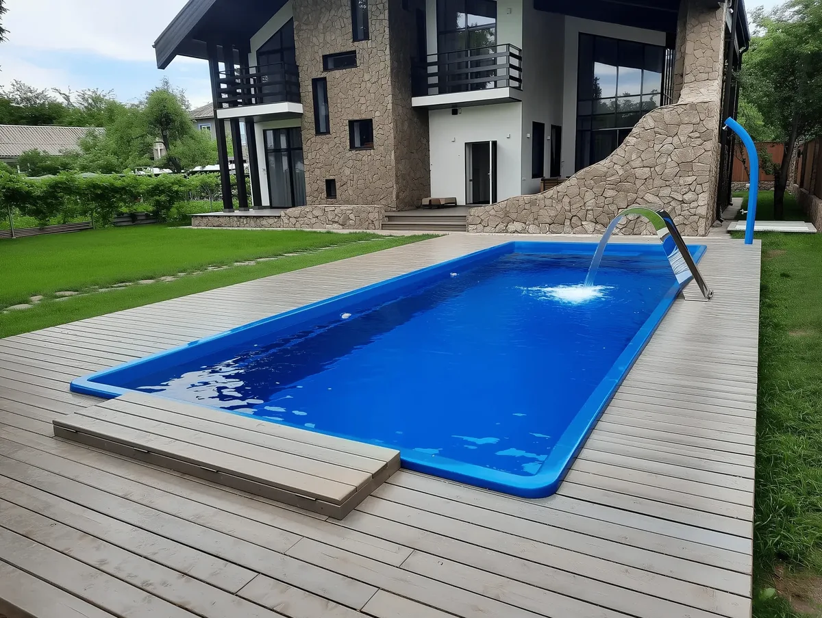 Композитный бассейн Laguna 9 — вид сверху в Серпухове