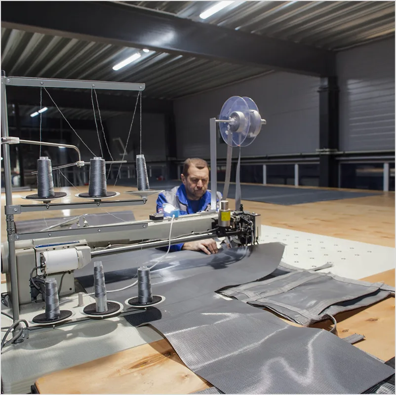 Производство покрывал Laguna Cover Mesh в Ярославле