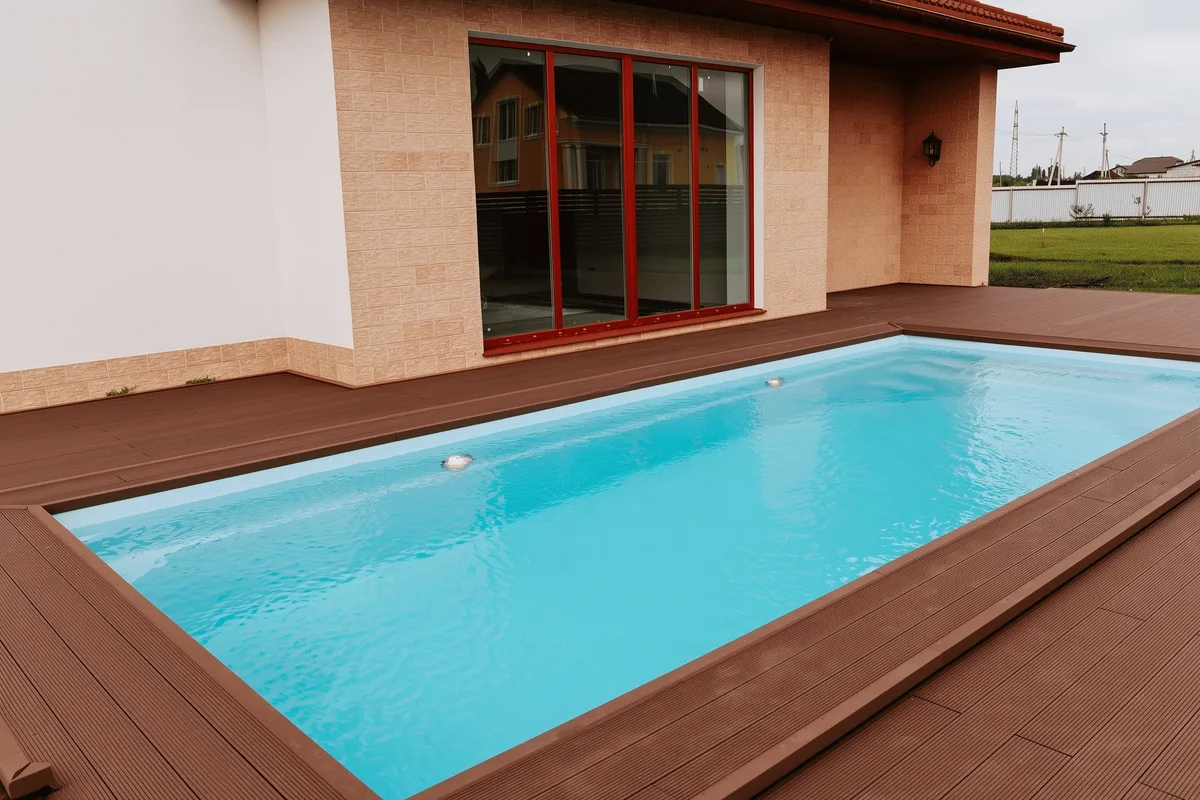 Композитный бассейн Laguna 8 — вид сверху в Серпухове